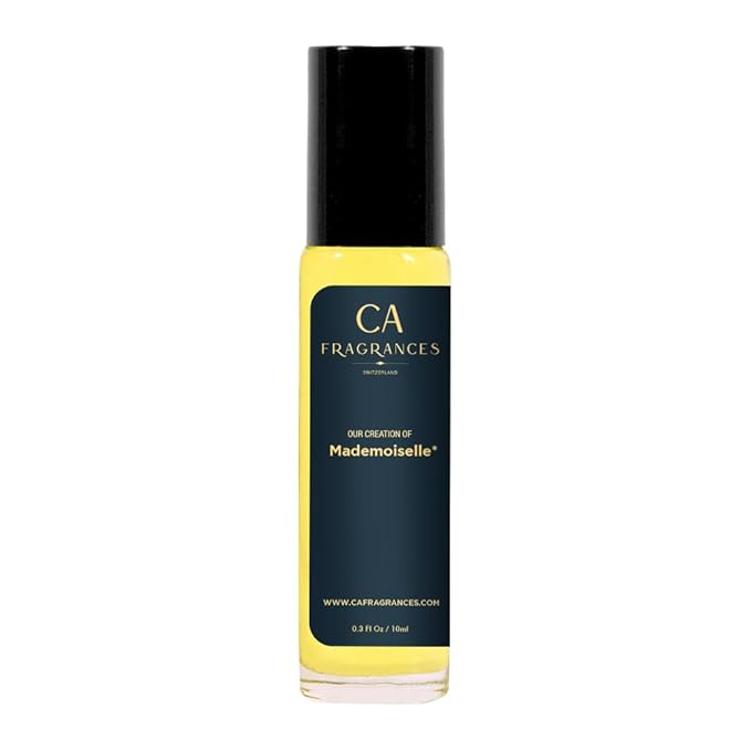 CA Fragrances Impression of Mademoiselle for Women Body Oil Alcohol Free Travel Size (10ml Roll On)