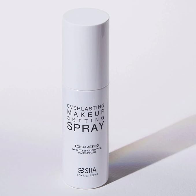SIIA Cosmetics, Everlasting Makeup Setting Spray, Keeps Makeup in Place & Maintains Even Skin Texture, 1.69 fl oz