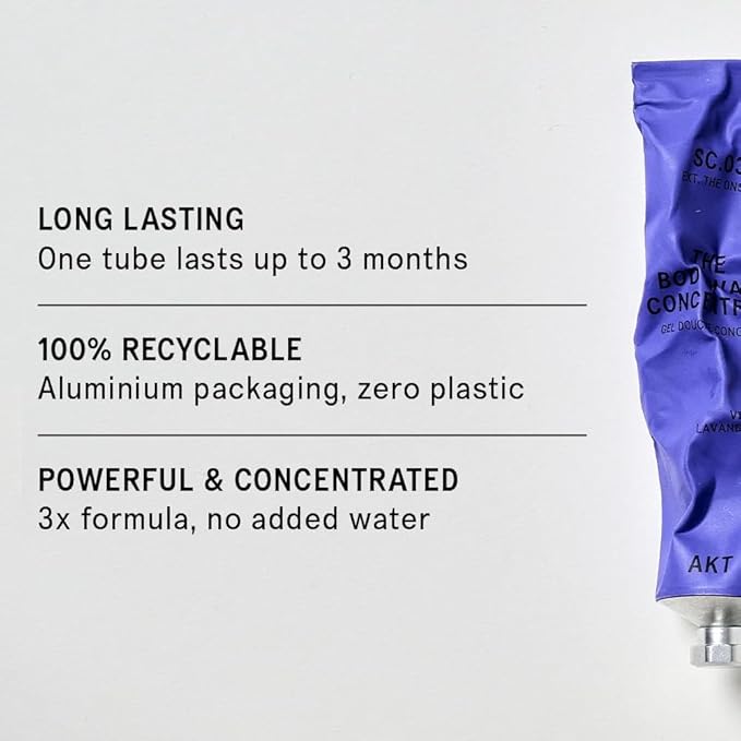 AKT The Body Wash Concentrate 3.4 Fl Oz, Natural Shower Gel with Skin-Balancing Prebiotics, Body Wash Women & Men, with Olive Squalane & Vitamin E, Sc.03 The Onsen, All Genders