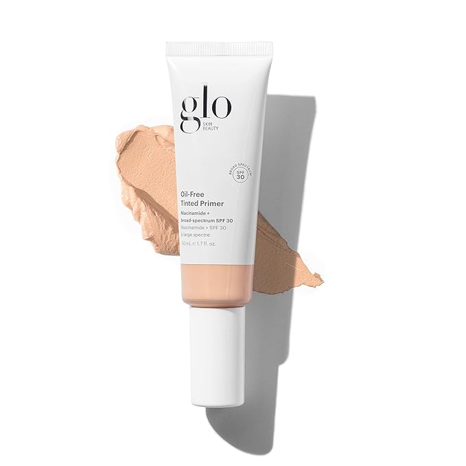Glo Skin Beauty Oil-Free Tinted Primer SPF 30, (Light) 1.7 oz - Mineral Makeup for Face, 4-in-1 Foundation Primer, Sheer Coverage, Skincare & Sunscreen With Broad Spectrum UVA/UVB Protection