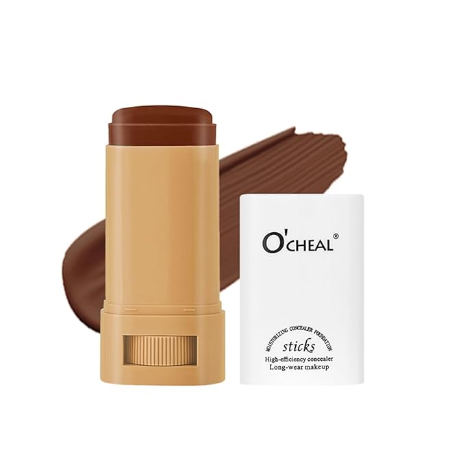 O'CHEAL Face Foundation Contour Stick Long-wear Lightweight Brighten Blemish Contouring Face Concealer Foundation Stick Beauty Makeup 02#