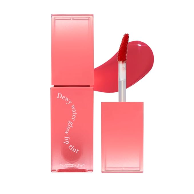 MQNY(MACQUEEN NEWYORK Dewy Water Glow Lip Tint 3.5g 9colors (#04 Rose Bonbon, Coral Rose)