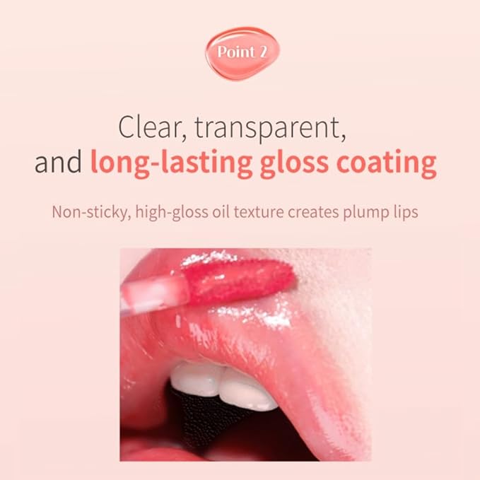 MQNY(MACQUEEN NEWYORK Dewy Water Glow Lip Tint 3.5g (# 03 Peach Dew, Neutral Pink)