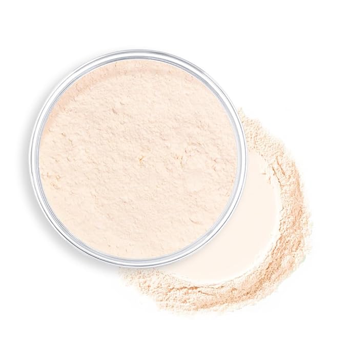 Kaely Longwear Loose Setting Powder, Face Finishing Powder Long Lasting Waterproof, Polvo suelto Face Brightener Makeup, Soft Matte Finish, Vegan & Cruelty-Free, 03 Light Translucent