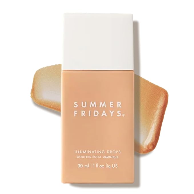 Summer Fridays Illuminating Drops - Hydrating Serum-Like Formula with Hyaluronic Acid - Dewy Summer Makeup with Skincare Benefits - Help Support a Healthy Skin Barrier (1 Fl Oz)