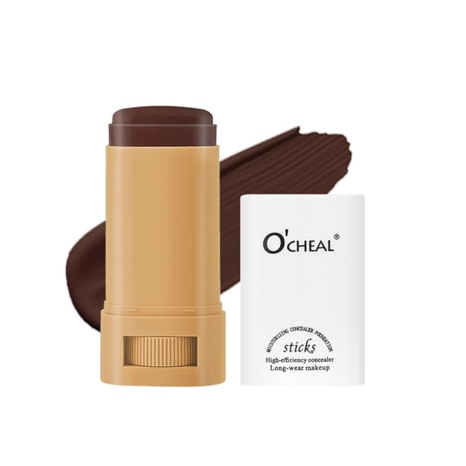 O'CHEAL Face Foundation Contour Stick Long-wear Lightweight Brighten Blemish Contouring Face Concealer Foundation Stick Beauty Makeup 01#