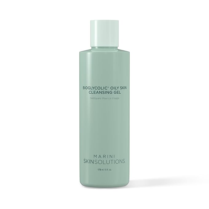 Bioglycolic Oily Skin Cleansing Gel - Glycolic Acid Face Cleanser for Extremely Oily/Problem-Prone Skin - Cruelty Free - Made in the USA - 6 fl oz