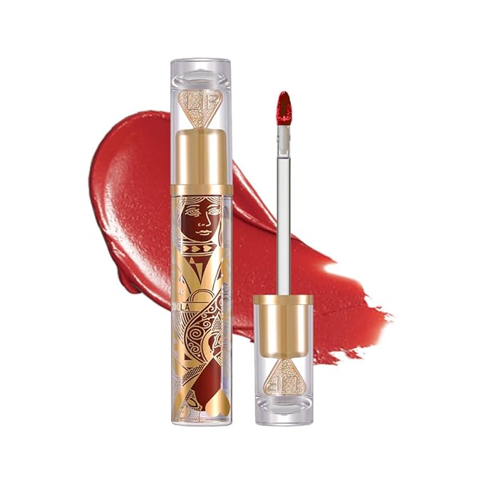 Matte Velvet Lip Stain, Long-Lasting Lip Tint, Waterproof Non-Sticky Lip Color, Transfer-Proof Smudge-Proof Lip Stain, Cloud-Like Soft Blurring Texture with Misty Velvet Finish, Coral Flame-83A