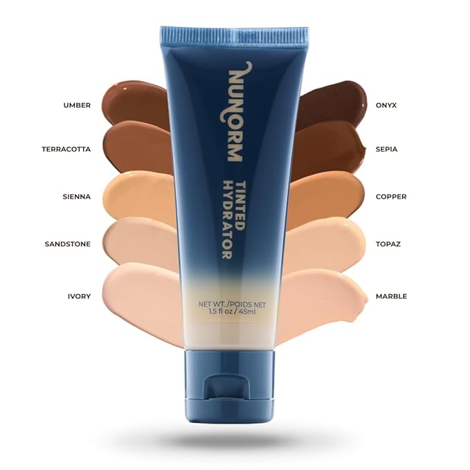 Men’s Tinted Moisturizer for Face - Waterbased Tinted Facial Hydrating Moisturizer with Lightweight & Buildable Coverage - Blurs Imperfections & Evens Skin Tone 03-Bronze
