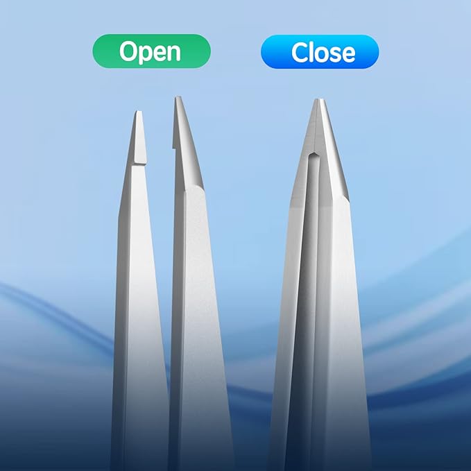 Pointed Tweezers for Women Facial Hair, Professional Stainless Steel Tweezers for Eyebrow, Chin Hair and Ingrown Hair Removal