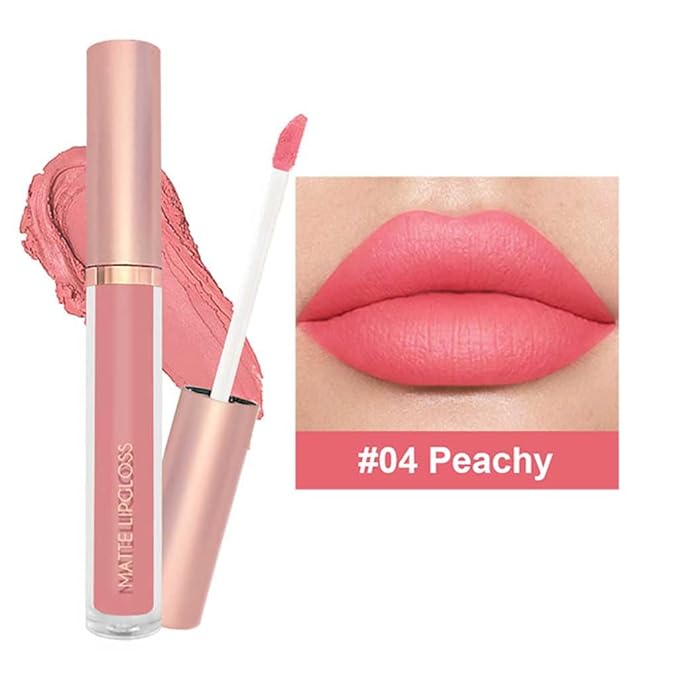 BestLand 3PCS Fresh Glow Coral Liquid Lipstick Set, Matte Lip Gloss Long Lasting Waterproof, Lightweight Full Coverage Lip Color with Peachy Grapefruit Bright Red Shades for Daily & Summer Makeup