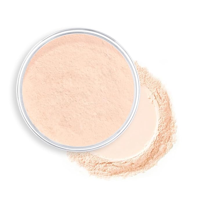 Kaely Longwear Loose Setting Powder, Face Finishing Powder Long Lasting Waterproof, Polvo suelto Face Brightener Makeup, Soft Matte Finish, Vegan & Cruelty-Free, 04 Natural Nude