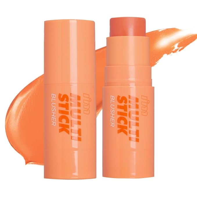 I'M MEME Blusher - I'm Multi Stick 002 Coral | Easy Blendable Cream Blush for Natural Look, Multi Blush Stick for Cheek Tint, Face Contour Makeup, and Face Blush, For Beginners, Gifts For Teen Girls