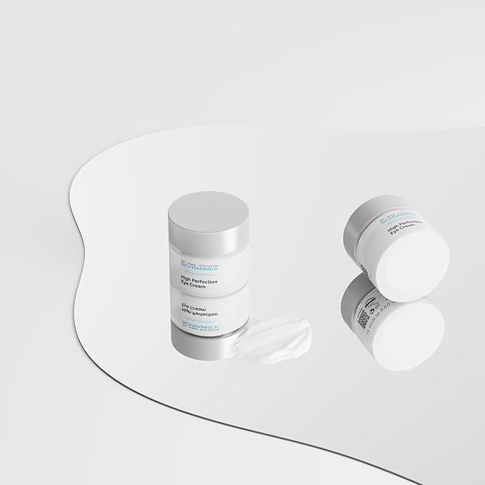 Schrammek High Perfection Eye Cream (0.5 fl oz) - Eye Care Product - Reduces Lines & Shadows Under the Eyes - Caffeine Eye Cream - Skin Care - Dr