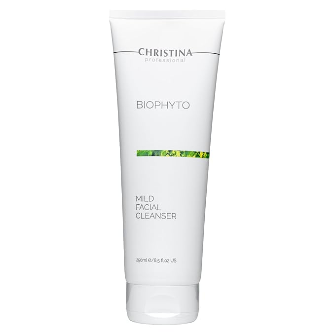 -CHRISTINA- Biophyto Mild Facial Cleanser with Green Tea and Cucumber Extracts - 250 ml - Soapless Gentle Face Wash and Daily Facial Cleanser for All Skin Types