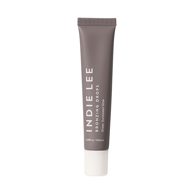 Indie Lee Bronzing Drops for Face & Body - Hydrating Face Makeup for a Sheer Glow - Liquid Bronzer & Highlighter with Niacinamide & Squalane - Universal Shade for All Skin Tones (0.67 Fl oz)