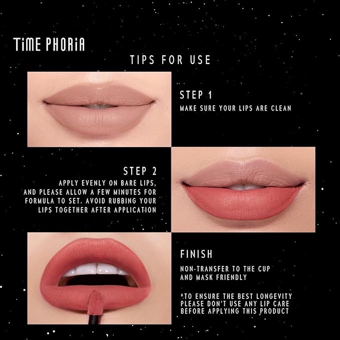 ETERNAL LIP MATTE-Long Lasting Lip Stain, Waterproof & Transferproof Lip Tint, Mask-friendly, Matte Finish Lipstick, Lightweight, High Coverage, Stocking Stuffers Teengirls (08 SUN N MOON)