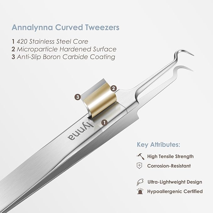 Luma 1 Visual Blackhead Remover Tweezers with Camera - Pimple Popper Tool with Camera 20x Magnification, 1080P, 8 LED Lights, with 2* Alloy Steel Tweezers and Blackhead & Pimple Popper Tool Kit (6ps)