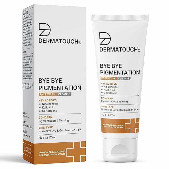 Bye Bye Pigmentation Face Wash | Anti Pigmentation for Women/Men with Niacinamide, Kojic Acid & Glutathione (1, 70g/2.47 Oz)