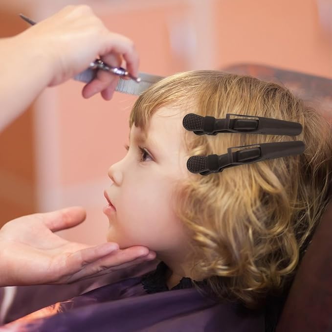 24 Pack Alligator Hair Clips, Professional Clips for Hair Sectioning, Hair Styling Accessories for Women Men Girls Teens，Dark Brown