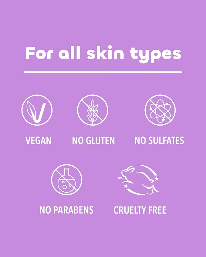 Seaweed Bath Co. Hydrate Body Wash - Lavender - Hydrating Foaming Cleanser with Soothing Natural Ingredients - Vegan, Paraben and Sulfate Free Shower Gel for Men and Women - 12 oz