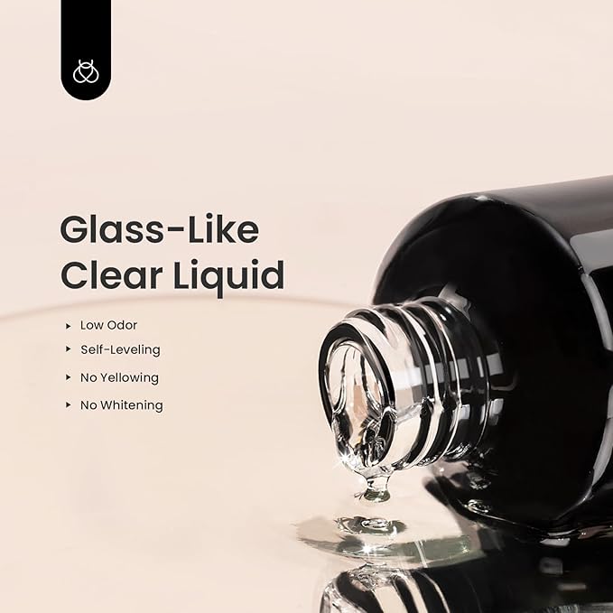 Beetles Gel Polish Base Gel Top Coat Set, 2Pcs 15ML Clear Base and No Wipe Top Coat Soak Off UV LED Glossy Shine Finish Long Lasting DIY Nail Salon Manicure Gift for Women