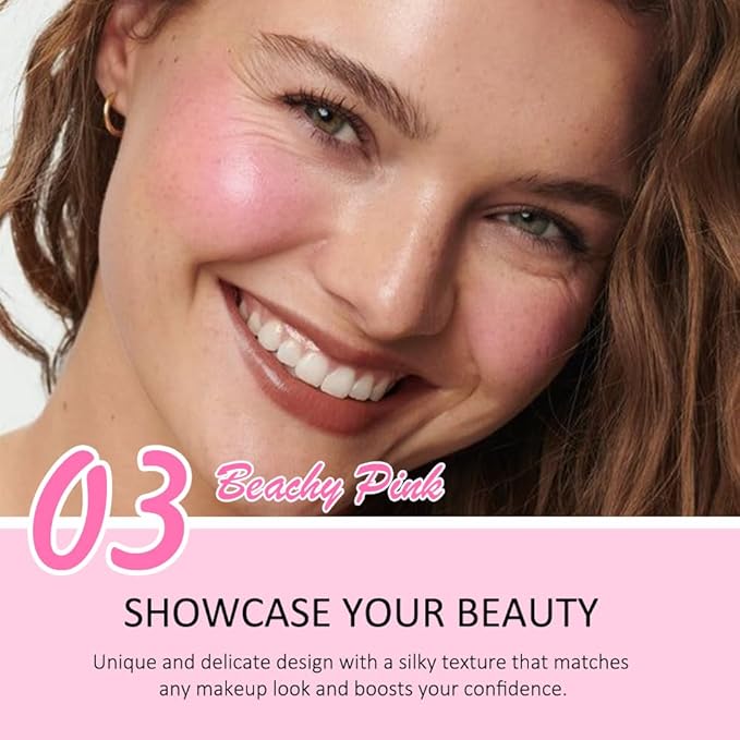 Kaely Contour Blush Multiuse Stick Makeup, Cream Bronzer Contouring Sticks Palette Face Make Up Kit, Ultra-Creamy Radiant Finish Formula, Vegan & Cruelty-free, 03 Beachy Pink