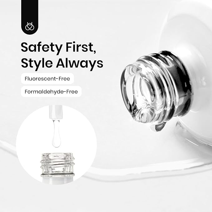 Beetles Extra Glossy No Wipe Gel Top Coat, 2 Pcs 15ml Super Shiny Clear Glossy Top Coat Gel Nail Polish, Soak Off Uv Nail Lamp Nail Salon Manicure DIY Home Gifts for Women