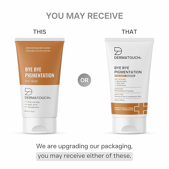 Bye Bye Pigmentation Face Wash | Anti Pigmentation for Women/Men with Niacinamide, Kojic Acid & Glutathione (1, 30g/1.05Oz)