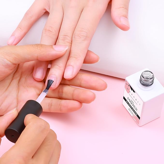 Makartt Nail Primer: No Lift Acid-Free Prep for Acrylic Nails, Gel Polish, and Dipping Powder, Professional Fast Dry Primers for Pedicure Manicure Tools, Salon Home Use 15ML