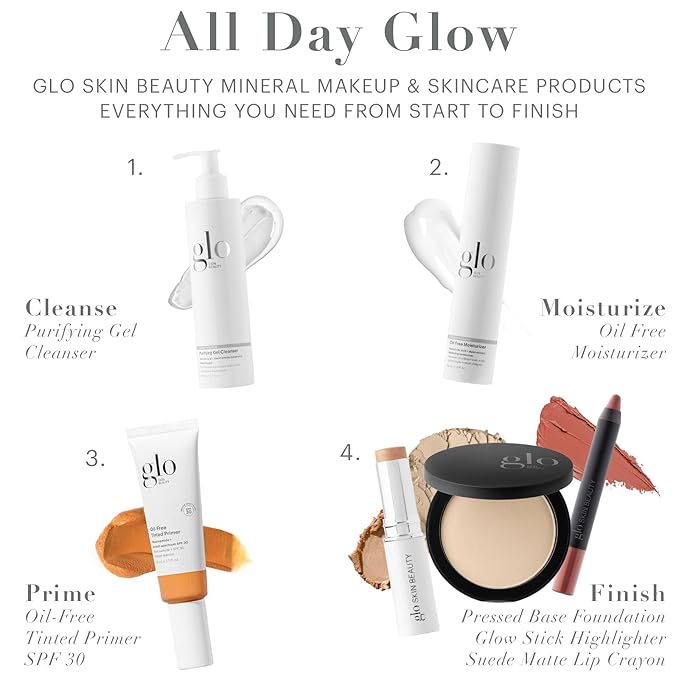 Glo Skin Beauty Oil-Free Tinted Primer SPF 30, (Medium Deep) 1.7 Fl Oz - Mineral Makeup for Face, 4-in-1 Foundation Primer, Sheer Coverage, Skincare & Sunscreen With Broad Spectrum UVA/UVB Protection