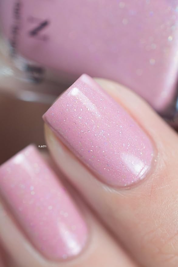 ILNP Daisy Jane - Baby Pink Holographic Nail Polish