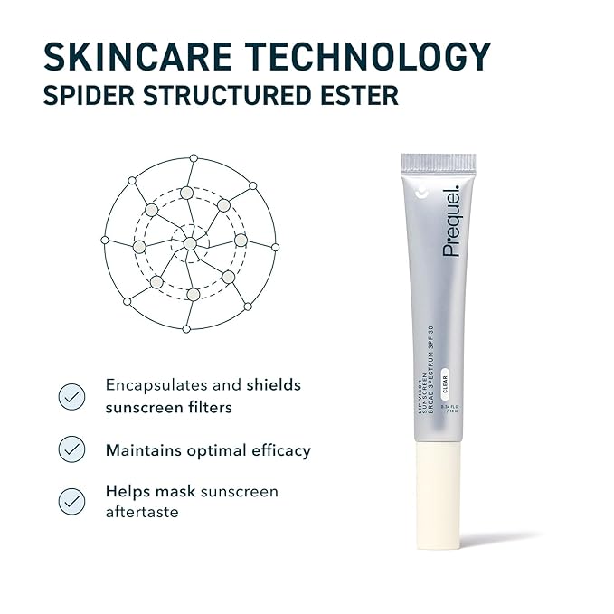 Prequel Skin Lip Visor, Clear Lip Balm with SPF 30 PA+++. Mint Flavored with Non-Sticky Finish – Moisturizing Semi Gloss Balm Sunscreen for Daily Use - 2 Pack