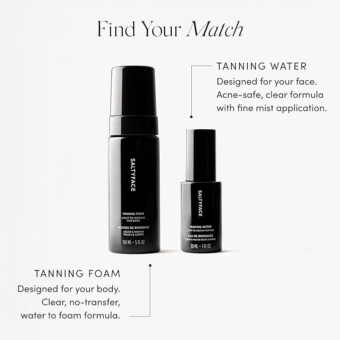 SALTYFACE - Tanning Water - Shade Medium to Dark - 1 FL OZ