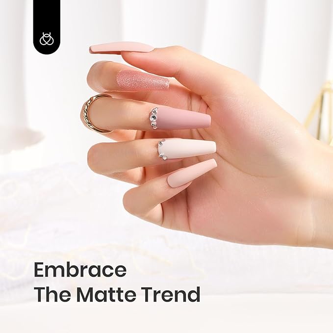 Beetles Matte Top Coat 2 Pcs 15ml No Wipe Gel Glossy Nail Polish Shine Effect Long Lasting Soak Off UV LED Nail Lamp