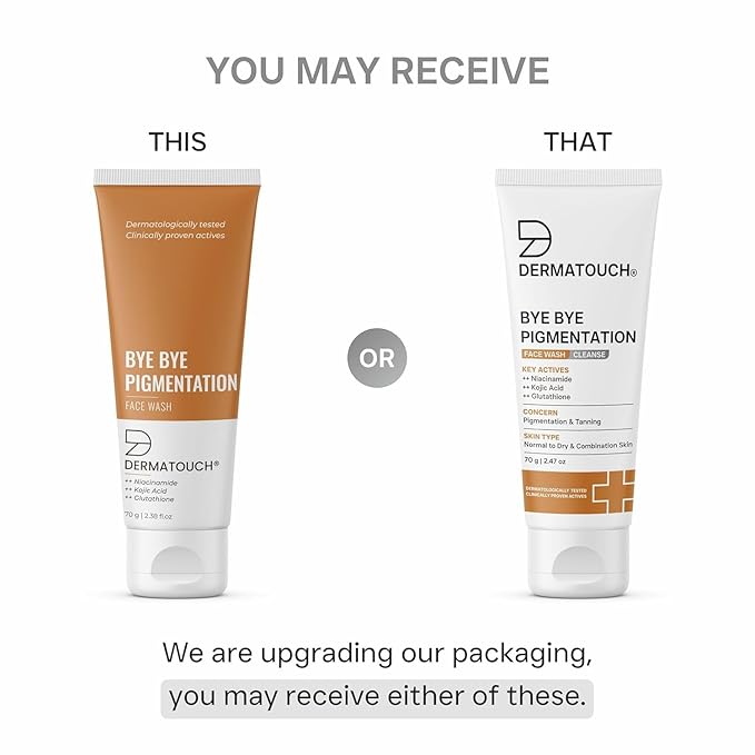 Bye Bye Pigmentation Face Wash | Anti Pigmentation for Women/Men with Niacinamide, Kojic Acid & Glutathione (2, 70g/2.47 Oz)