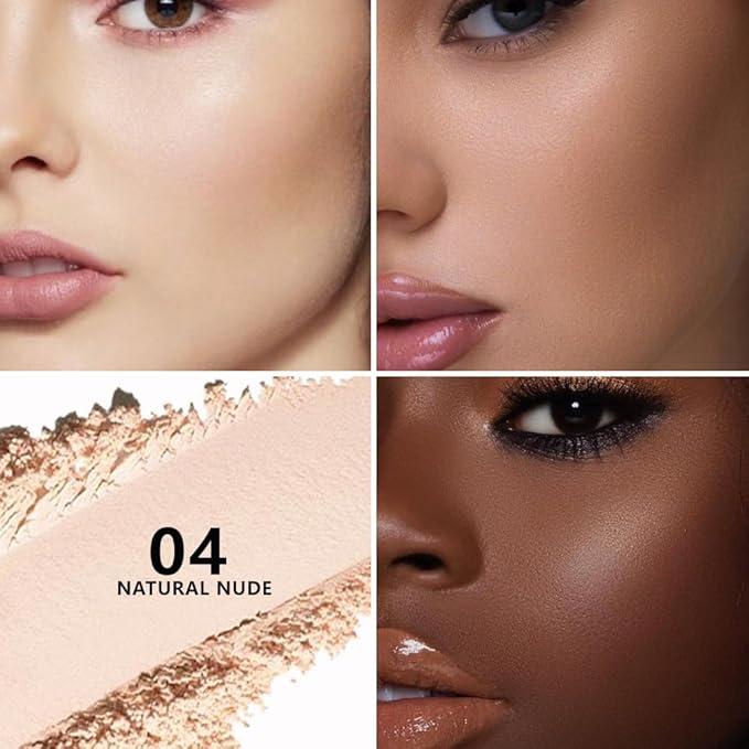 Kaely Longwear Loose Setting Powder, Face Finishing Powder Long Lasting Waterproof, Polvo suelto Face Brightener Makeup, Soft Matte Finish, Vegan & Cruelty-Free, 04 Natural Nude