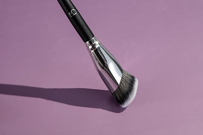 BS-MALL 5 Pcs Professional makeup brush set with Ultra-soft 4 Triangle Puffs - eyeshadow Brush, concealer Brush, blush brush & foundation brush - Multi-functional beauty Tools for Daily Use