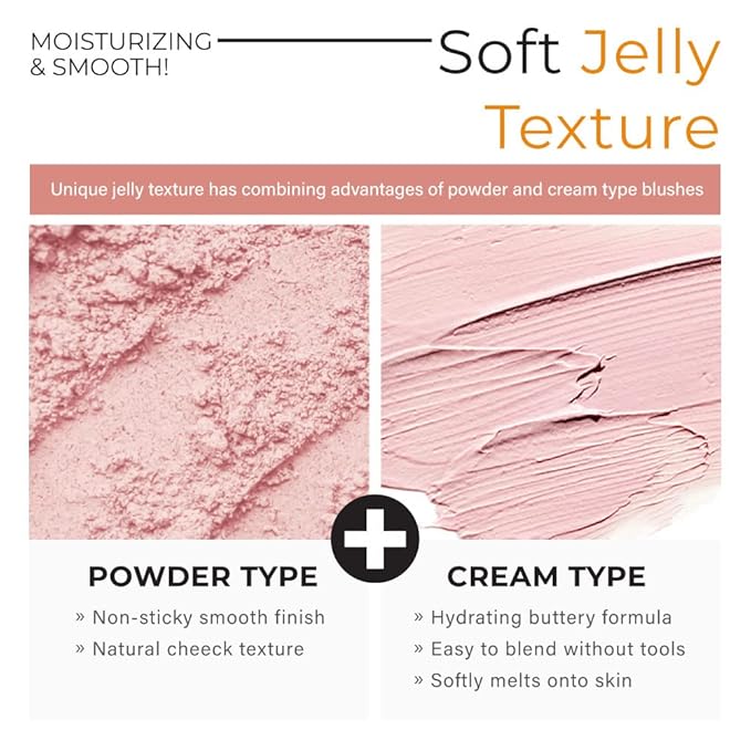 A'PIEU Juicy-Pang Jelly Blusher [BE01] – Soft Touch Blush for Cheek with Combined Cream & Powder Texture for Natural Dewy-Finish, No Fall-Out. 0.17 oz
