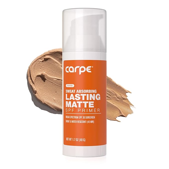 Carpe Primer Face Makeup Base New Zinc Mineral Sunscreen SPF 30, Lasting Matte Primer For Oily Skin And Tinted Sunscreen