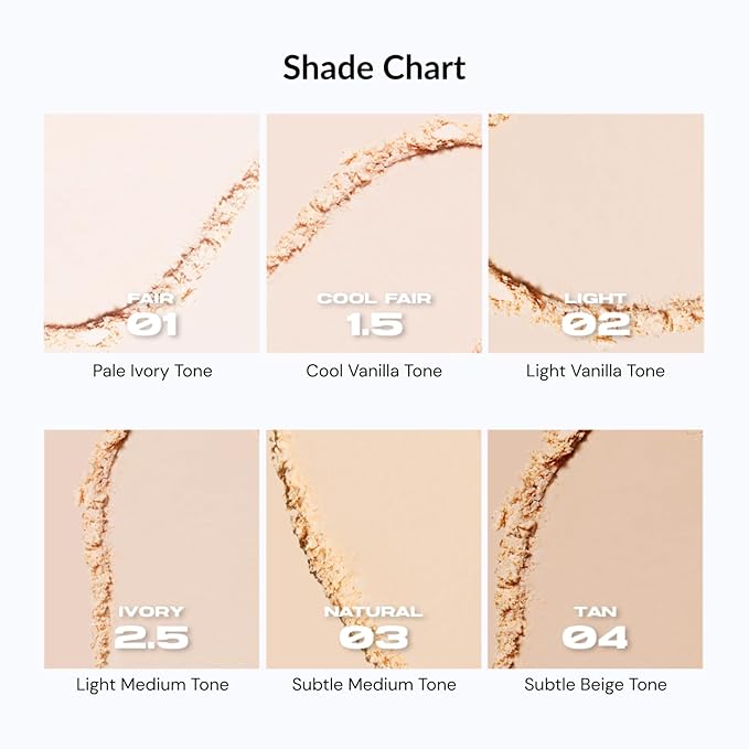 ABOUT TONE Blur Powder Pact 0.32oz - Pressed Powder Compact with Mirror and Puff Makeup Setting Finishing Blurring Natural Translucent Lightweight Face Sebum Oil Control Vegan Formula (02 LIGHT)