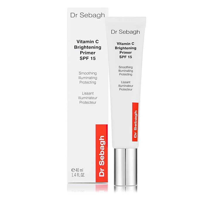 Dr Sebagh Vitamin C Brightening SPF 15 Primer (2.6 fl oz) - Illuminating Face Makeup Primer with Vitamin C - Hydrating - SPF & Foundation Primer for Radiant, Smooth Makeup Finish