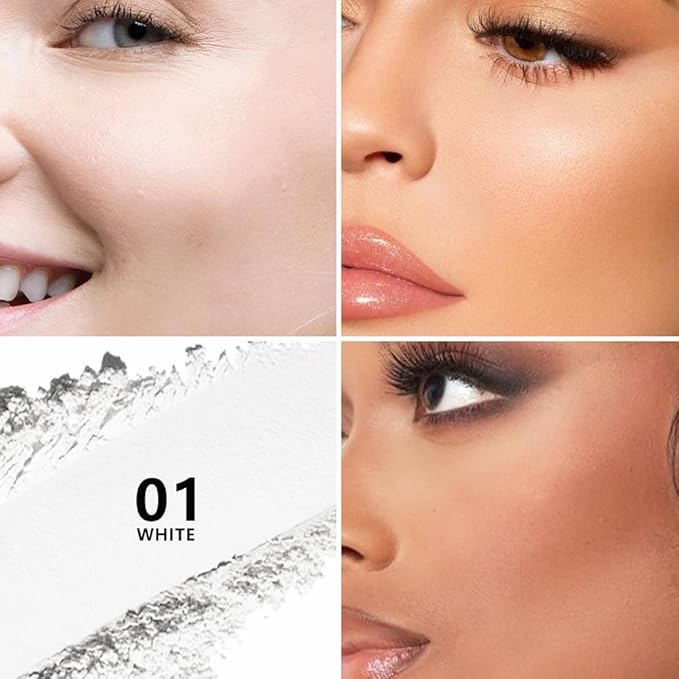 Kaely Longwear Loose Setting Powder, Face Finishing Powder Long Lasting Waterproof, Polvo suelto Face Brightener Makeup, Soft Matte Finish, Vegan & Cruelty-Free, 01 White