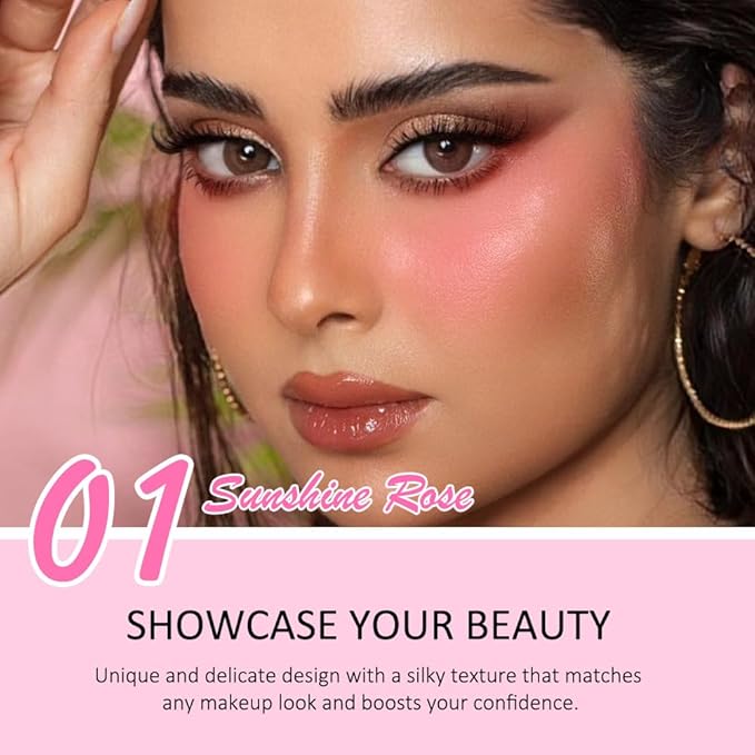 Kaely Contour Blush Multiuse Stick Makeup, Cream Bronzer Contouring Sticks Palette Face Make Up Kit, Ultra-Creamy Radiant Finish Formula, Vegan & Cruelty-free, 01 Sunshine Rose