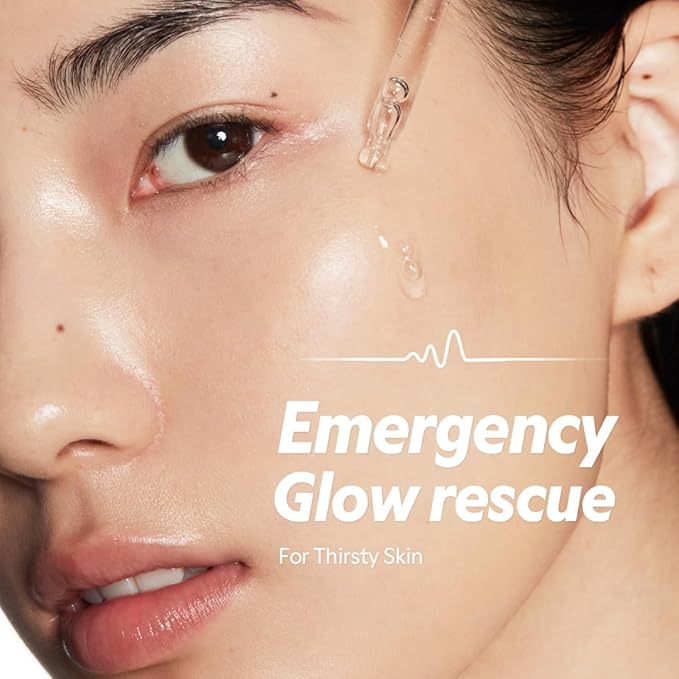 TIRTIR SOS Serum - Radiant Glow Boosting Face Serum - Plumping, Anti Aging, Hydrating - Visibly Smooth and Glowy Skin - Fragrance Free for All Skin Types, 1.69 fl.oz.