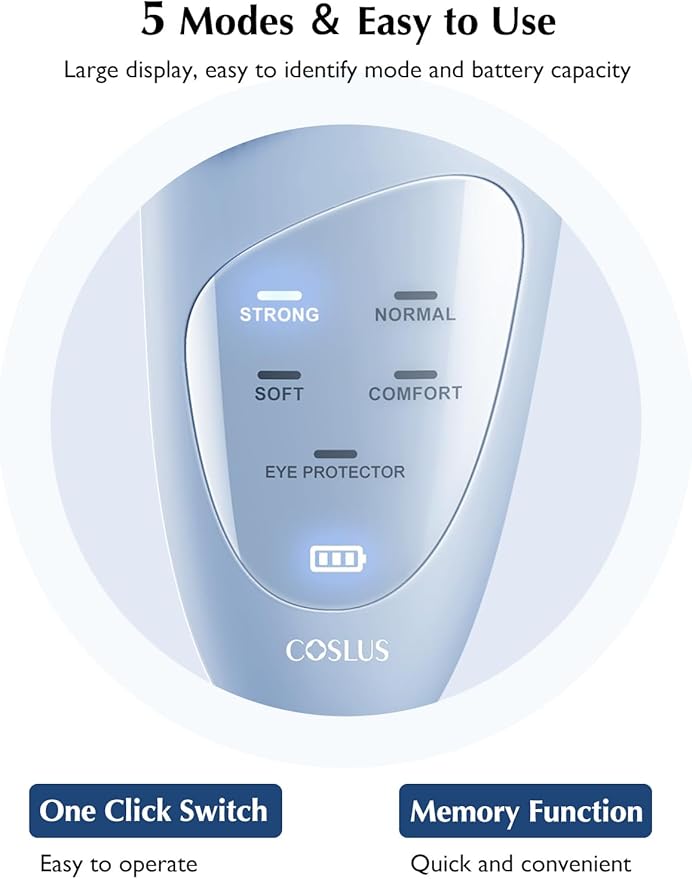 COSLUS Facial Cleansing Brush Silicone Face Scrubber: IPX7 Waterproof Rechargeable Face Wash Brush, 4 Cleansing Modes , Electric Face Brush for Cleaning, Exfoliating, Massaging