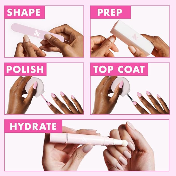 Olive & June Quick Dry Nail Polish | Instant, Fast-Drying, Smudgeproof Color | 15-free, Vegan, Cruelty-Free Formula | Lasts up to 5 Days | Salon-Quality Manicure, Pedicure at Home | Smooch Scarlet Red