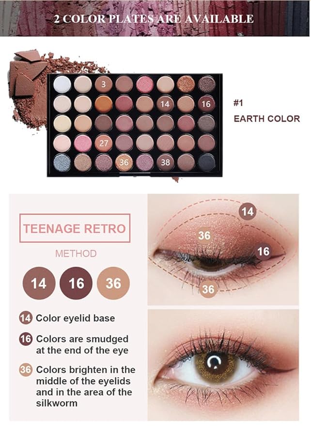 All in One Makeup Kit Professional, 40 Color Eyeshadow Palette, Foundation, Concealer, Contour, Lip Gloss, 20 pcs Brushes Set for Women Teens, Gift Ideal