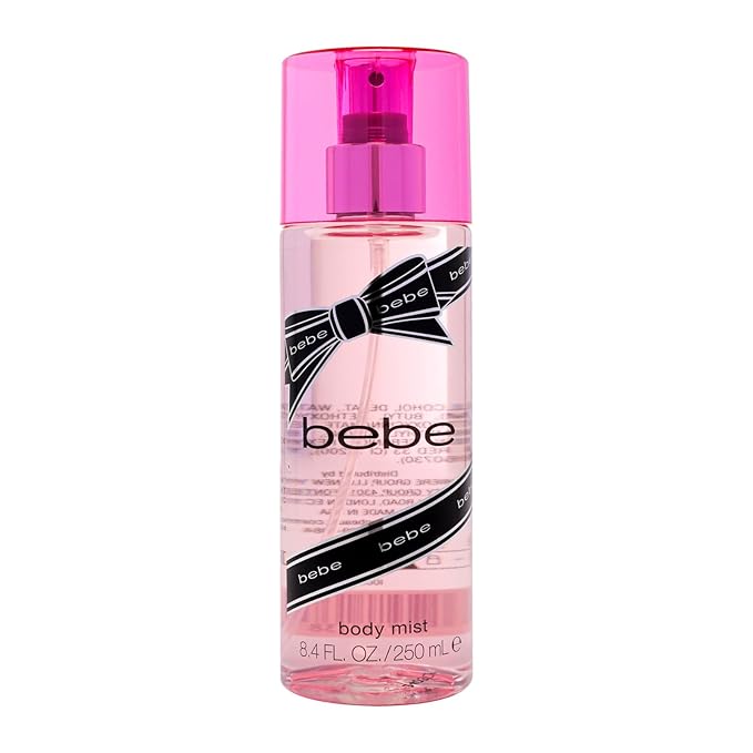 Bebe Silver Body Mist - Body Spray for Women with Mango, Tuberose, Peony, Jasmine, Rose, Cedarwood, Musk, and Sandalwood Fragrance Mist - 8.4 oz