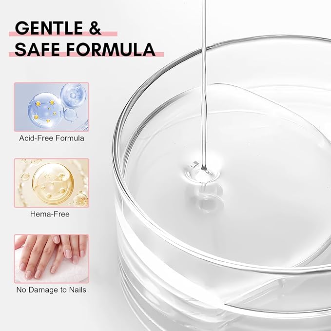 Makartt Nail Primer: No Lift Acid-Free Prep for Acrylic Nails, Gel Polish, and Dipping Powder, Professional Fast Dry Primers for Pedicure Manicure Tools, Salon Home Use 15ML